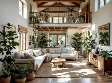 eco-friendly interior trends open plan sanctuary